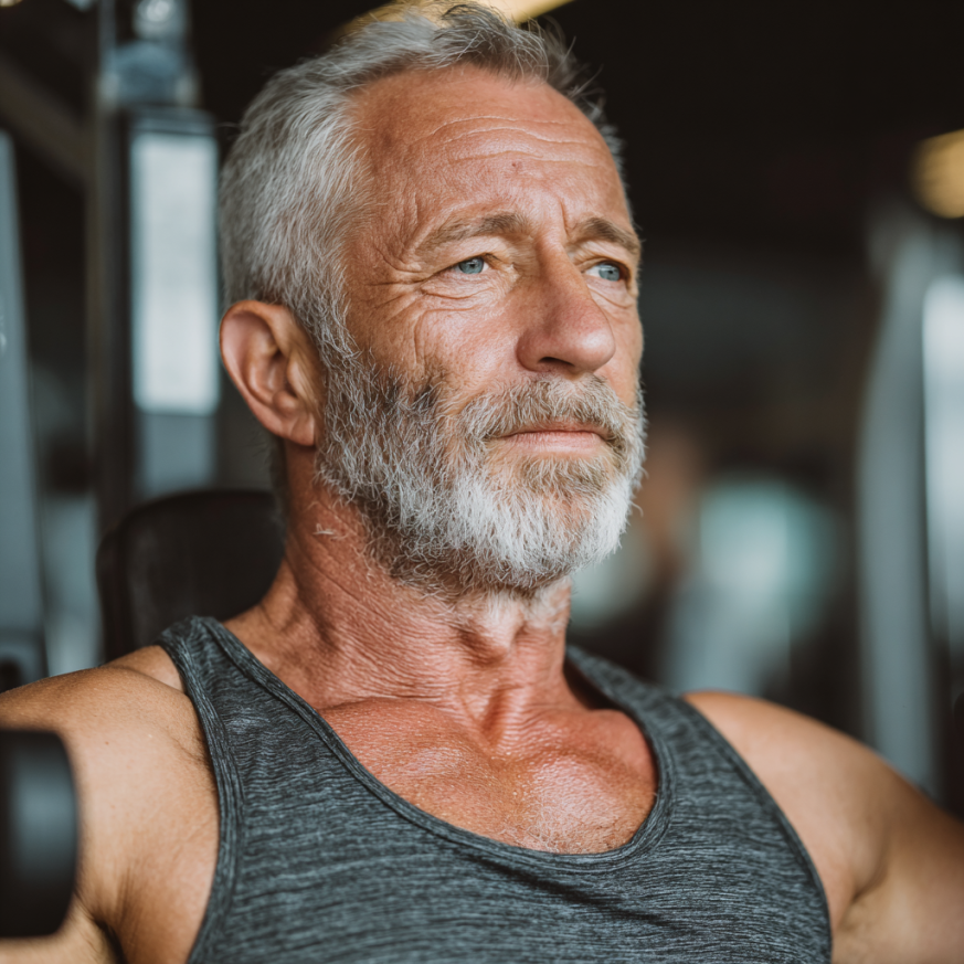 Літні люди займаються йогою